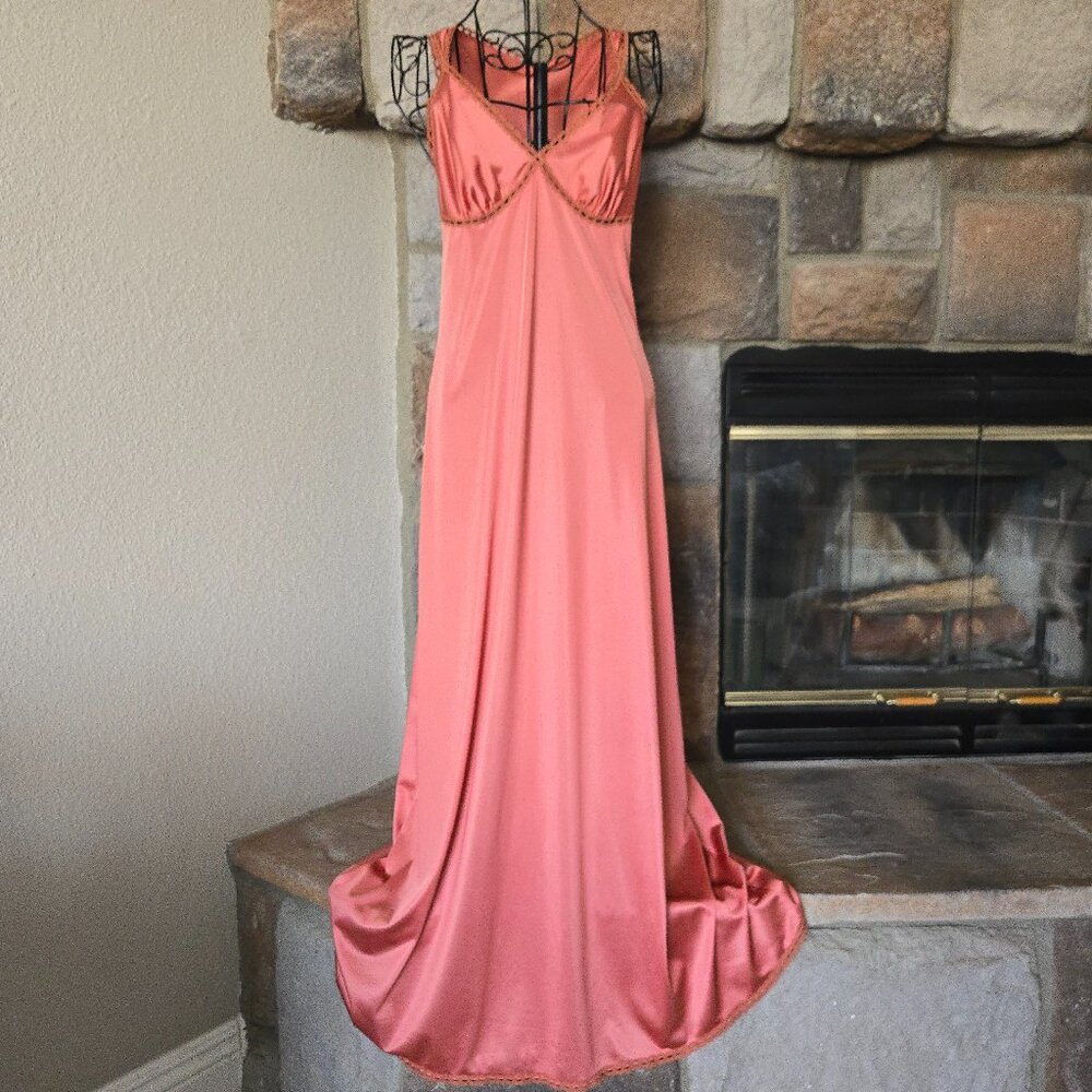 80's Vanity Fair Romantic Maxi Slip Dress